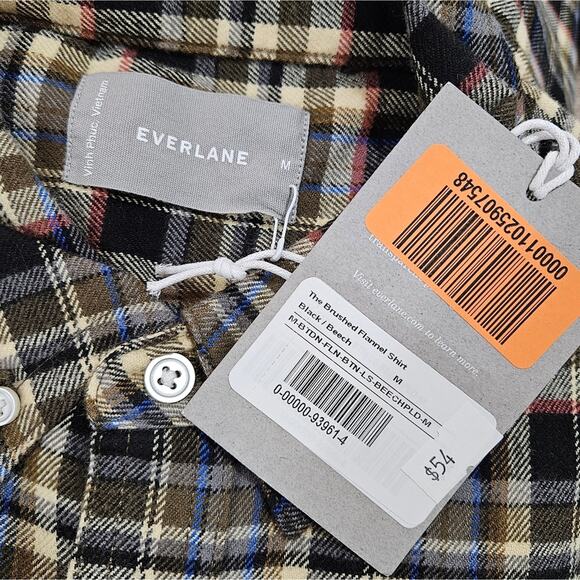 NWT Everlane The Brushed Flannel Shirt Size M - Picture 4 of 8